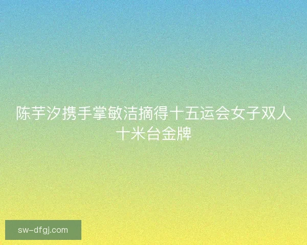 陈芋汐携手掌敏洁摘得十五运会女子双人十米台金牌